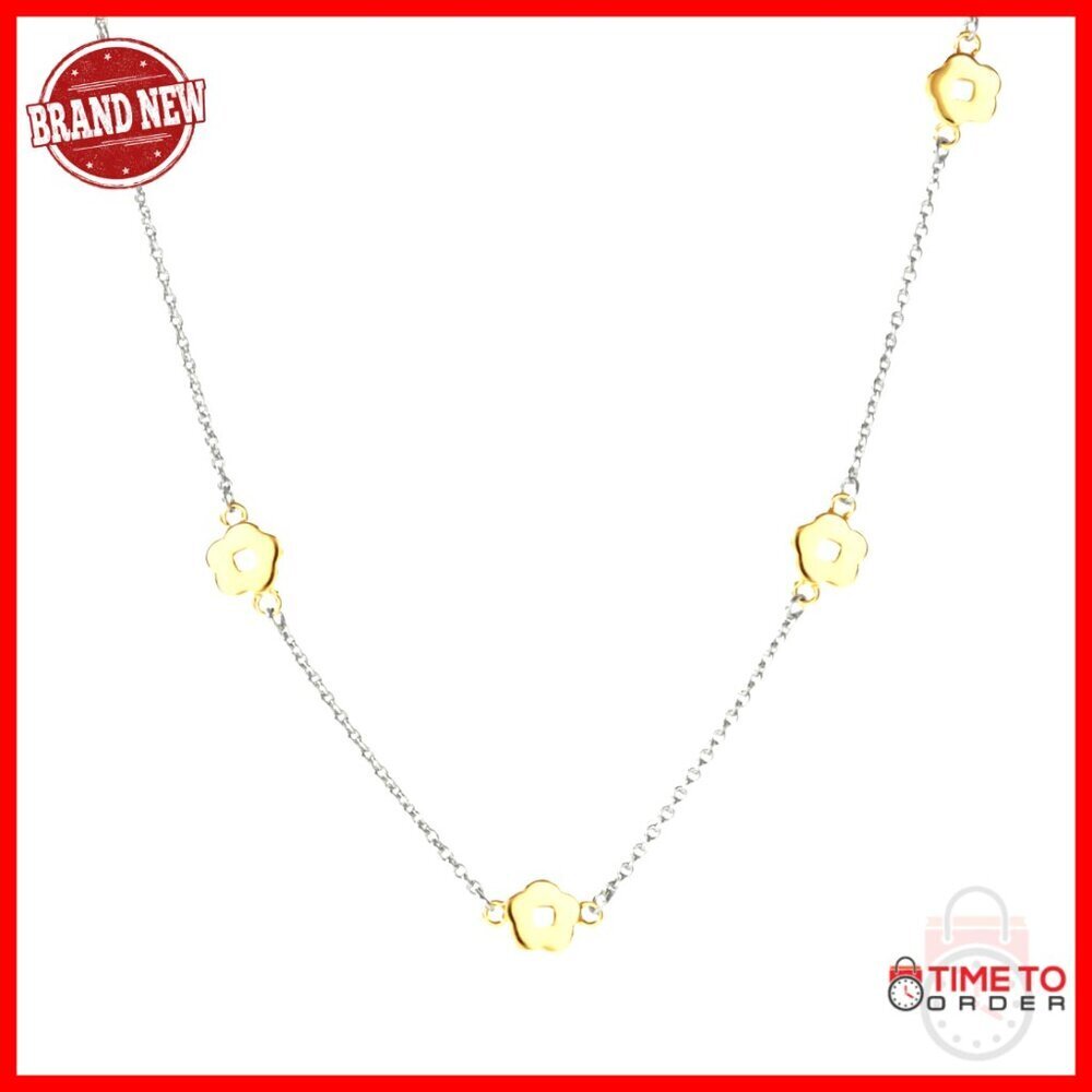 14K Gold Plated Chain Necklace Herringbone Paperclip Layering Dainty